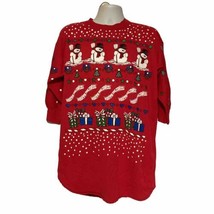 Vintage 1980&#39;s Starlit Nights Christmas Happy Holidays Nightgown Pajamas... - £17.46 GBP