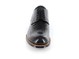 Mens Madison Anaconda Print Leather Stacy Adams Shoes Black 00055-001 image 7