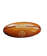 Pittsburgh Steelers Wooden Pen &amp; Football Shaped Case Engraved Works VGC - $22.98 CAD