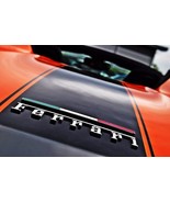 FERRARI TRICOLORE ITALIAN FLAG EMBLEM TESTAROSSA CALIFORNIA 488 599 F12 575 FF  - $128.00