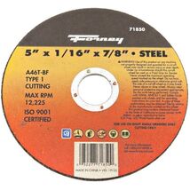 Forney 71850 Cut-Off Wheel with 7/8-Inch Arbor, Metal Type 1, A46T-BF, - $9.95