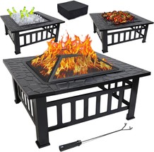 Gasone Fire Pit - 32-Inch Metal Firepits For Patios With, Outdoor Fire Pit. - £66.98 GBP