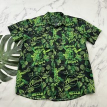 Altamont Beer Works Mens Hella Hoppy Party Shirt Size XXL Black Green Ho... - $527.50 MXN