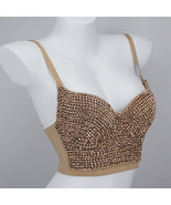Burning Man Rave Festival Rhinestones Clubwear Party Bustier Corset Top Bra - $48.00