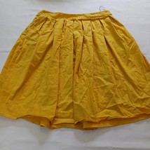 Grace Karin Women&#39;s Zippered Yellow Pleated Skirt Size XL Measured Waist 31 - €9,48 EUR