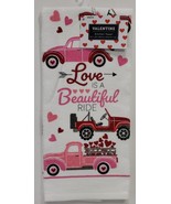 Hobby Lobby Love Is A Beautiful Ride Valentine Kitchen Towel 15in x 25in - $236.72 MXN