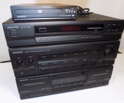 Kenwood Model KRX-792 Stereo Reciever Dual Cassette CD Player Speakers - $127.38