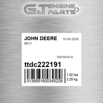 TTDC222191 Belt Fits John Deere (New Oem) - $274.26