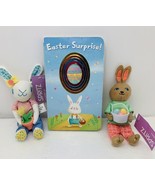 Bunny Shiny Shapes Board Book Easter Surprise Priddy Roger 2 Plush Sitting - $234.51 MXN