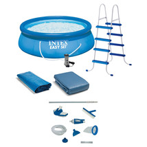 Intex 15 x48&quot; Inflatable Pool with Ladder, Pump and Deluxe Pool Maintena... - £372.42 GBP