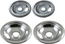 Chrome Drip Pan Set For Frigidaire Kenmore Range Parts &amp; Accessories - £31.96 GBP