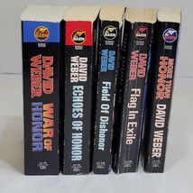 Lot of 5 Honor Harrington Novels by David Weber Paperbacks Echoes War Fi... - £9.60 GBP