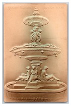 Brewer Fountain Airbrushed High Relief Embossed Boston MA UNP edUDB Postcard U1 - £2.32 GBP