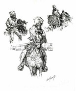 &#39;When a Horse Made the Difference&#39;  LE Print by Carol Theroux 20x16 Signed - $35.00