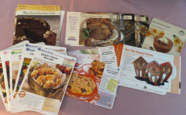 Ephemera Lot~Random Recipe Cards~Different Collections ~Varied Recipes - £11.03 GBP