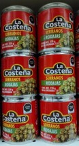 La Costena Serrano Rojadas / Sliced Serrano Peppers -6 Cans Of 220g Ea Free Ship - $22.24