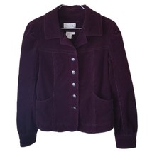 Live a Little Vintage Purple Corduroy Jacket - £18.83 GBP