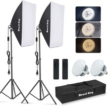 The Mountdog Softbox Lighting Kit, 2X19.7&quot;X27.5&quot; Photography Continuous ... - £81.81 GBP