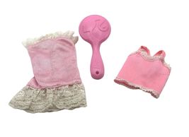 Mattel Barbie 1990 Vintage Springtime Fashion Light Pink Dress, Pink top... - $6.93 CAD