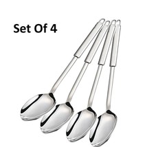 Stainless Steel Silver Serving Spoon , Set Of 4, (Free shipping worldwide) - £34.84 GBP
