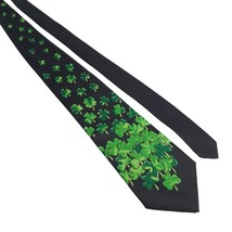 Parquet Shamrock St Patricks Day Mens Necktie Tie Designer Accessory Wor... - £18.38 GBP