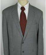 Brooks Brothers 346 Stretch Sport coat jacket 2 button Gray Mens Size 45 L - €36,06 EUR
