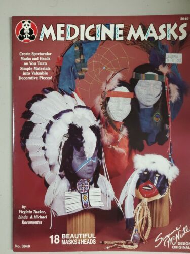 Medicine Masks Suzanne McNeill Design Originals Craft Instructions Head Bands - $15.83