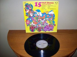 Vintage Walt Disney 15 Favorites 1972 Children&#39;s Vinyl Record - £30.46 GBP