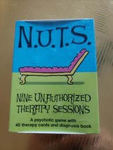 N.U.T.S. Nine Unauthorized Therapy Sessions: A Psychotic Game With 45 Cards Nuts - $8.59