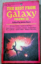 Vntg 1975 Jim Baen True 1st The Best From Galaxy Volume Iii Le Guin~Blish~Asimov - £11.67 GBP
