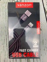 2 Pack Type C to fits iPhone 20W Fast Charger Cable 3ft Black - £10.72 GBP