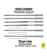 Para Combo - Set of 6 - Brazilian Skewers for BBQ 28&quot; -  Aluminum Handle - $118.00