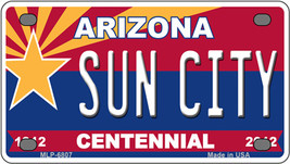 Sun City Arizona Centennial Novelty Mini Metal License Plate Tag - £11.75 GBP
