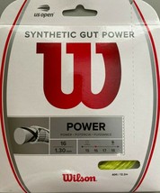Wilson - WR830130416 - Synthetic Gut Power Tennis String Set Gauge 16 - Yellow - £11.95 GBP