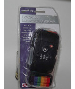 Smooth Trip Locking Luggage Strap Adjustable 83&quot; Rainbow Strap TSA Appro... - £17.12 GBP