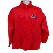 Reebok Minnesota Timberwolves Vintage Windbreaker Jacket Size L Red 1/4 Zip... - £29.59 GBP
