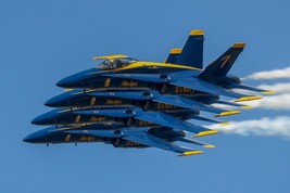 US Navy Blue Angels perform in an air show at MCAS Beaufort Photo Print - $8.81+