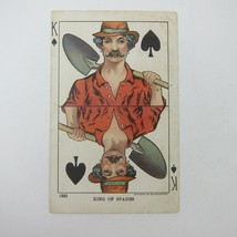 Postcard Playing Card King of Spades Illustrated Ullman Antique 1905 Unposted - £15.61 GBP