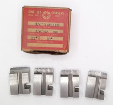 Geometric Tool Co. Set Of Chasers 3/4&quot; D Milled Proj To Cut 3/4&quot;-16 NF 22° - £23.58 GBP