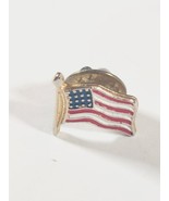 American Waving Flag Lapel Pin - Patriotic US U.S. USA U.S.A. - £1.54 GBP