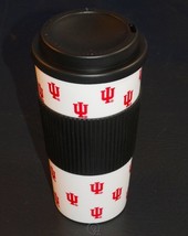 Indiana Hoosiers 16Oz Hot/Cold Plastic Tumbler Travel Cup Mug Spill-Proof Coffee - £4.44 GBP