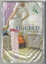 Ladies&#39; Leisure FIGURED HOSE White Lace STOCKINGS - $6.99