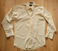 Joseph &amp; Feiss Long Sleeve Yellow 15 32/33 Dress Shirt - £12.39 GBP