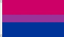 Bi-Pride Bi-Sexual Pride LGBT 5&#39;x3&#39; (150cm x 90cm) Polyester Flag - £4.59 GBP