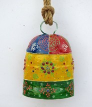 Vintage Swiss Cow Bell Metal Decorative Emboss Hand Painted Farm Animal BELL554 - £58.25 GBP