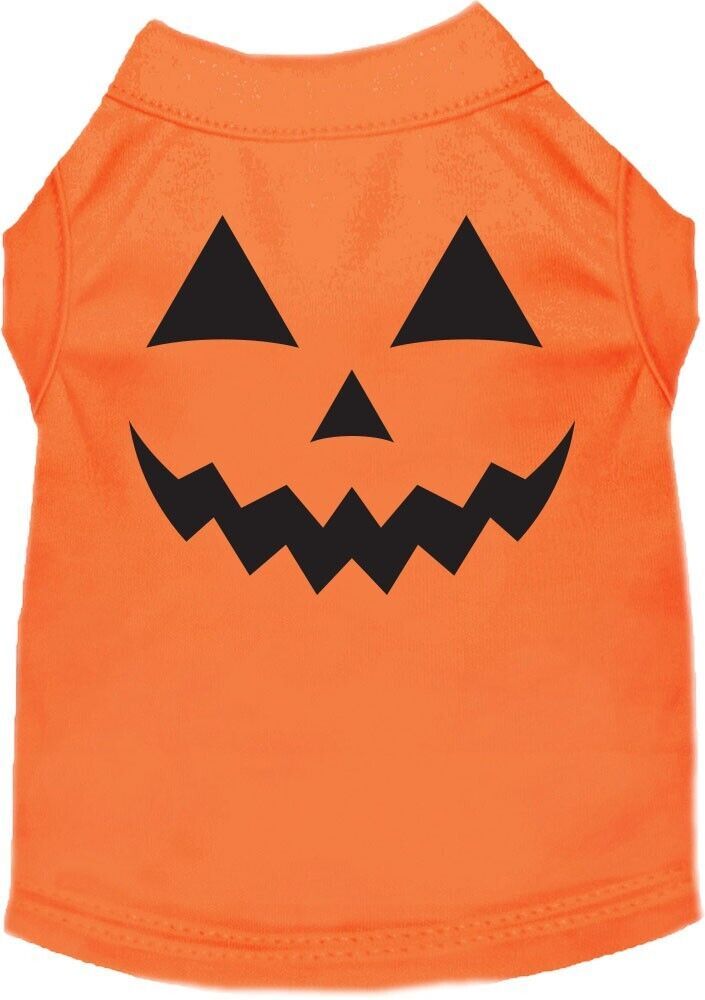 Primary image for Mirage Pumpkin Face Costume Shirt Orange for Dogs or Cats
