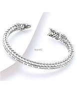 John Hardy JAI Inner Strength Arrow Cuff Sterling Silver Bracelet 34g -L... - $324.00