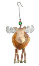Doodle Moose Big Game Lodge Ornament Metal Fair Trade New Pilgrim Imports New - £15.46 GBP