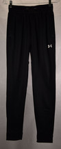 Under Armour Black Fitted Joger Pants Sweatpants Fleece Lined Mens Small - $36.63