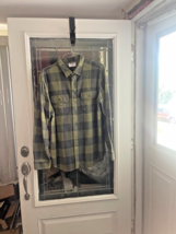 Old Navy Shirt Mens Adult XLT Green Plaid Button Up Preppy Flannel - $15.79
